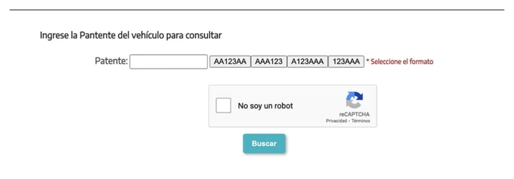 Paso 2 para consultar o cambiar el turno de la VTV en Zárate